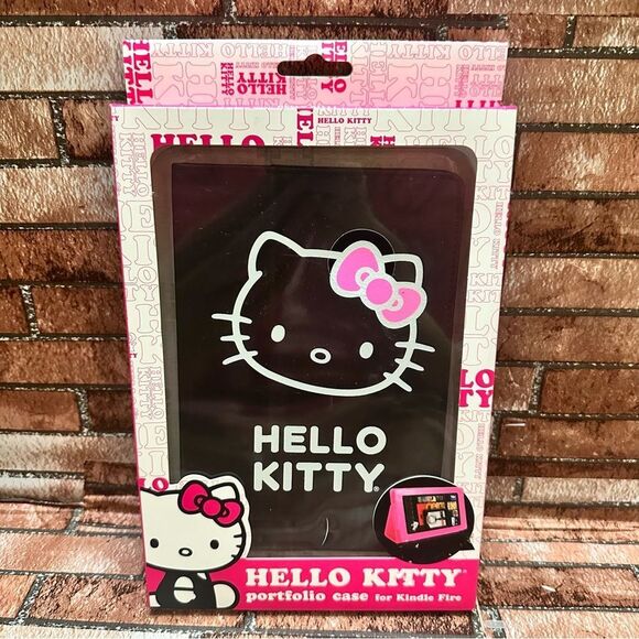 Hello Kitty Black Portfolio Case for Kindle Fire - Picture 2 of 6